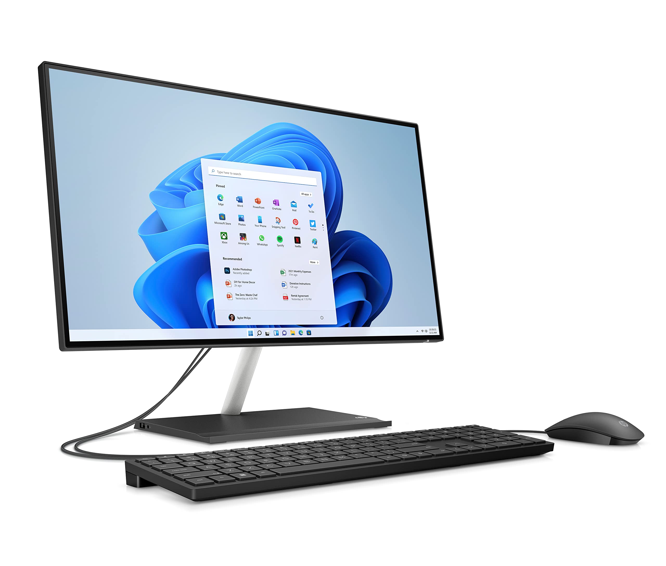 HP All-in-One 24-ck0001ne Bundle All-in-One PC, 23.8" FHD, 12th Gen Intel® Core™ i5 processor, 8GB RAM, 512GB SSD, NVIDIA® GeForce® MX450, Windows 11, En-Ar KB, Jet Black - [6J7G1EA]