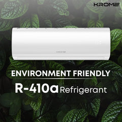 KROME 2.5 Ton AC, Split Air Conditioner with Advanced Rotary Compressor Technology, 30000 BTU, Low Noise, Environment Friendly R-410a, Smooth Operations, 5 Year Compressor Warranty White KR-AR30TT3