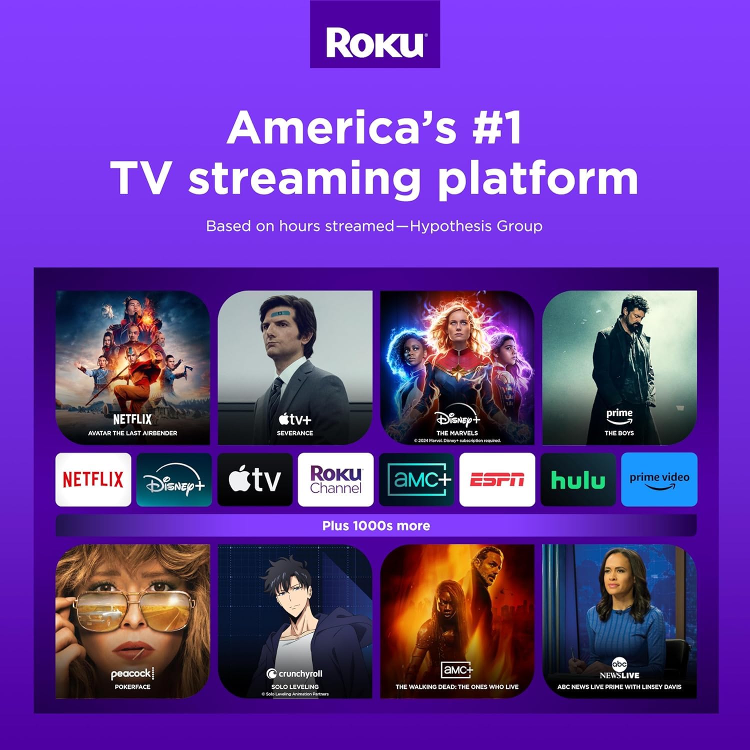 Roku Streaming Stick 4K - HDR & D. Vision Roku Streaming Device for TV with Voice Remote & Long-Range Wi-Fi - Free & Live TV (Renewed)