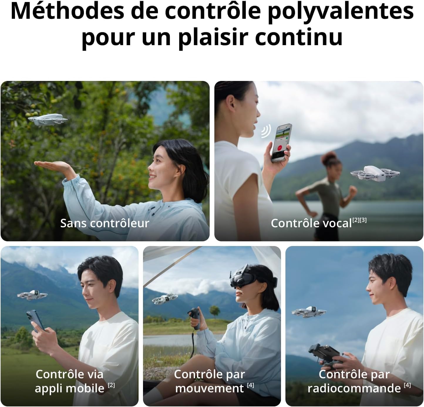 DJI Neo Fly More Combo, 4K UHD Camera Drone, 135g, AI Subject Tracking, QuickShots, Stabilized Video, RC-N3 & 3 Batteries for 60 Flights, MOIAT Certified - UAE Version with Official Warranty Support