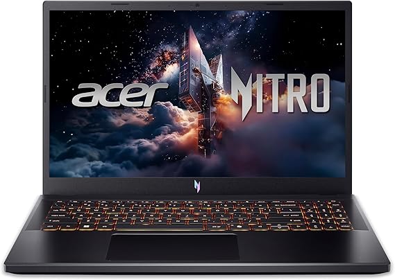 Acer Nitro V ANV15 Gaming Laptop AMD Ryzen 7-7735HS Octa Core Upto 4.75GHz/16GB DDR5/512GB SSD/6GB NVIDIA®GeForce®RTX 3050/15.6" FHD IPS 165Hz/W11/WiFi-6/Backlit KB/Obsidian Black