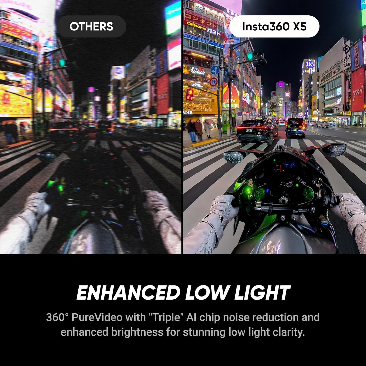 Insta360 X5 - Waterproof 8K 360° Action Camera, Leading Low Light, Invisible Selfie Stick Effect, Rugged and Replaceable Lens, 3-Hour Battery, Triple AI Chip Design, UAE Version