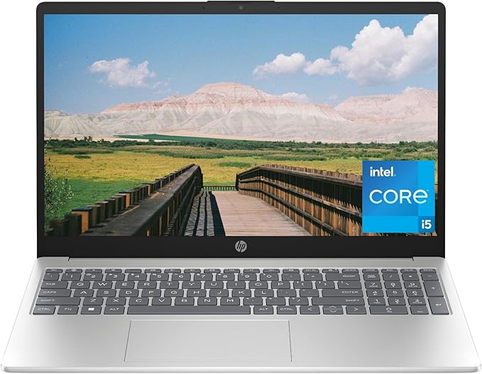 HP 15.6 inch Laptop, HD Display, 13th Generation Intel Core i5-1334U, 8 GB RAM, 512 GB SSD, Intel Iris Xe Graphics, Windows 11 Home, 15-fd (2024)(Upgraded)