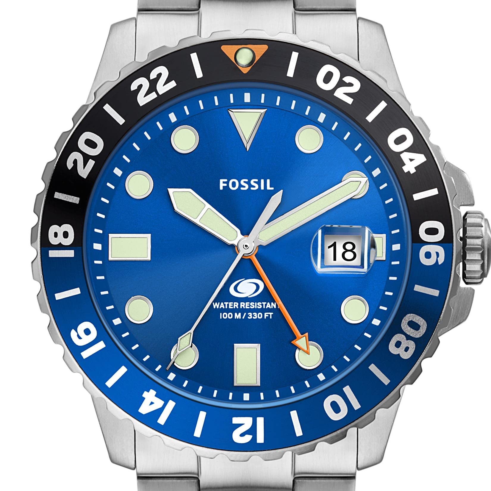 Fossil Men's Sports Watch with Stainless Steel, Silicone, or Leather Band