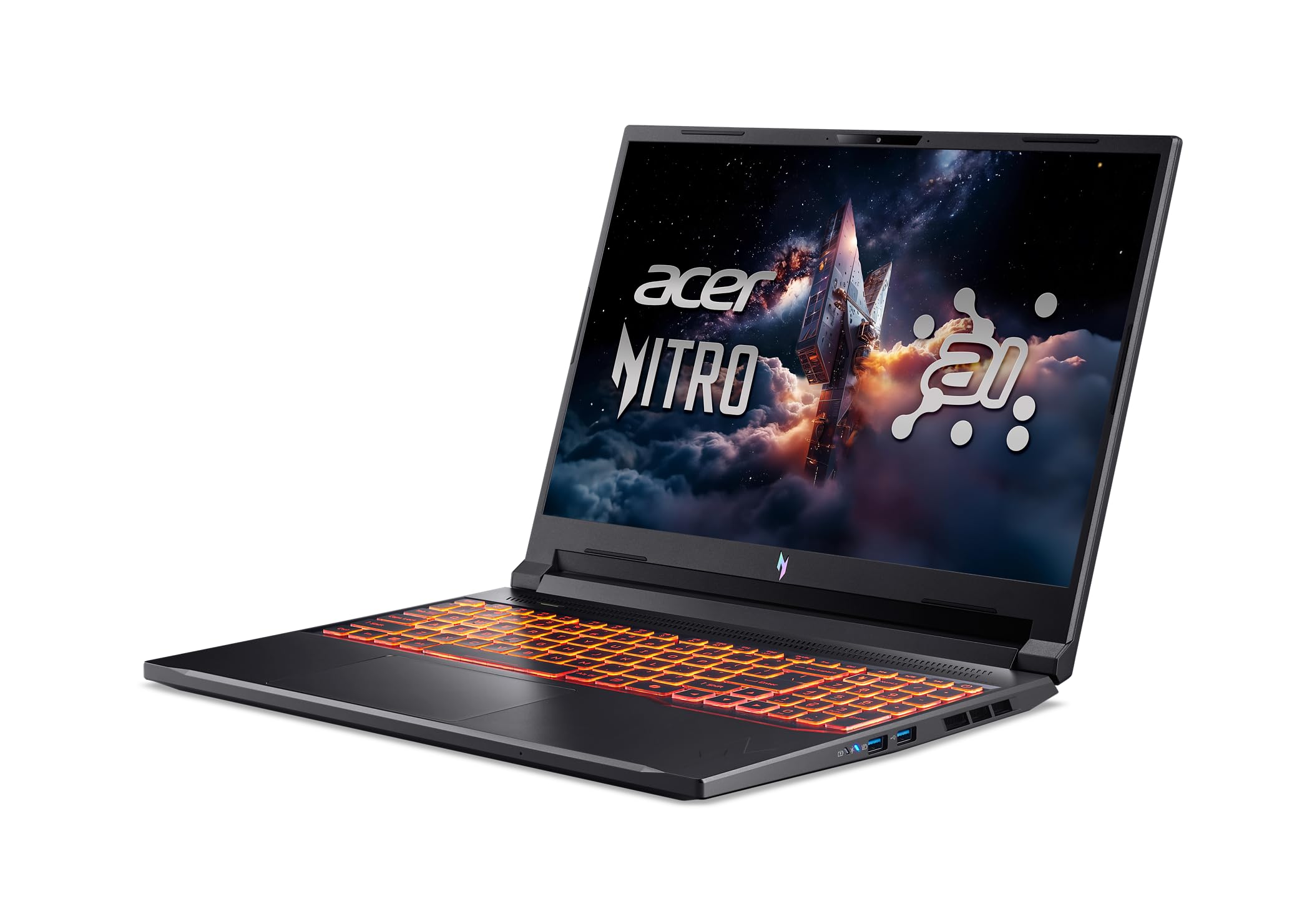 Acer Nitro V 16 AI Copilot+ PC Gaming Laptop | AMD Ryzen AI 5 340 Processor | NVIDIA GeForce RTX 5060 Laptop GPU | 16" WUXGA IPS 180Hz Display | 16GB DDR5 | 512GB Gen 4 SSD | Wi-Fi 6E | ANV16-61-R2QY