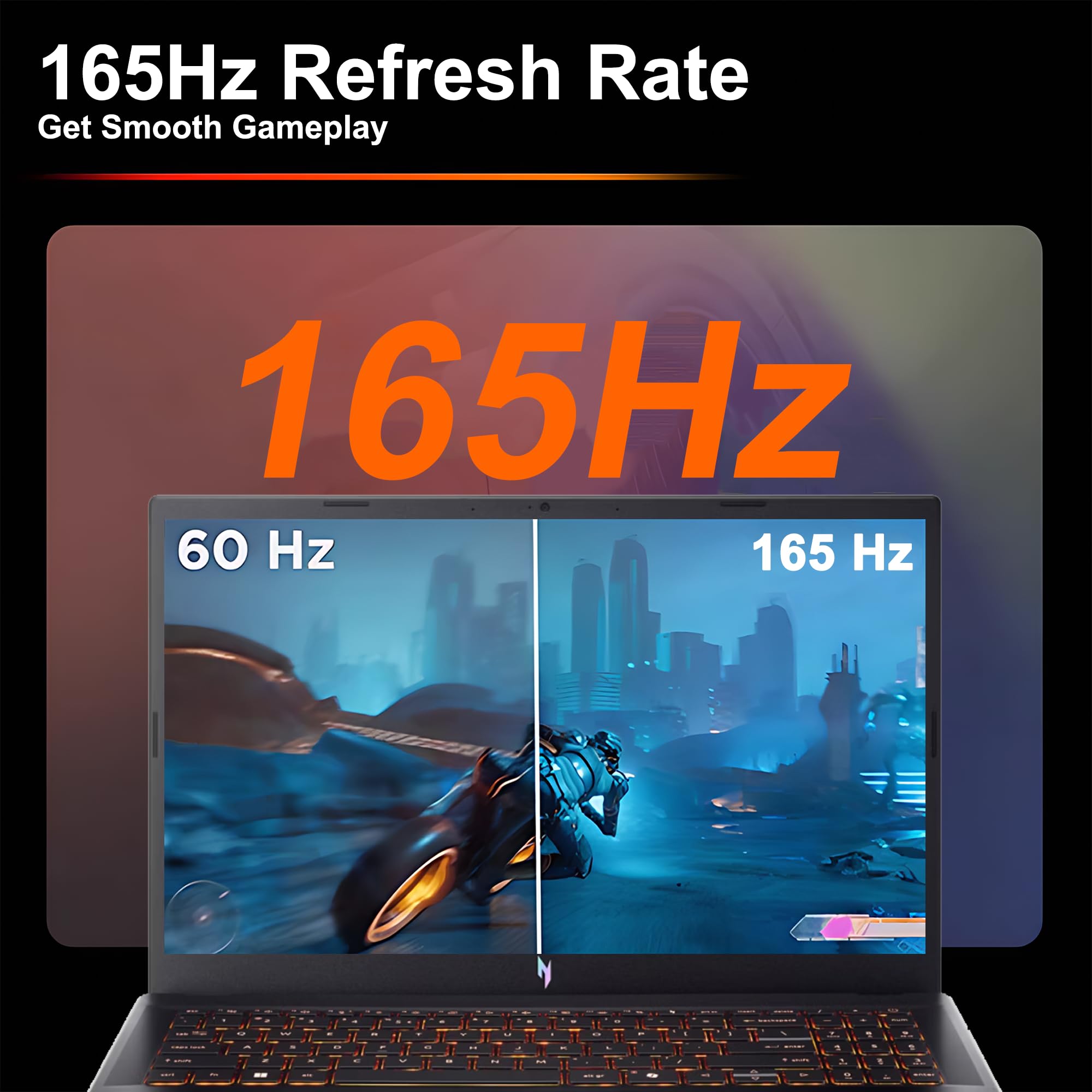 Acer Nitro V 15 Gaming Laptop 15.6" FHD IPS 165Hz Intel 8-core i5-13420H 16GB RAM 512GB SSD GeForce RTX 5050 GDDR7 DLSS4 (Up to 440 AI Tops) Backlit Thunderbolt WiFi6 Win11 ICP Acc