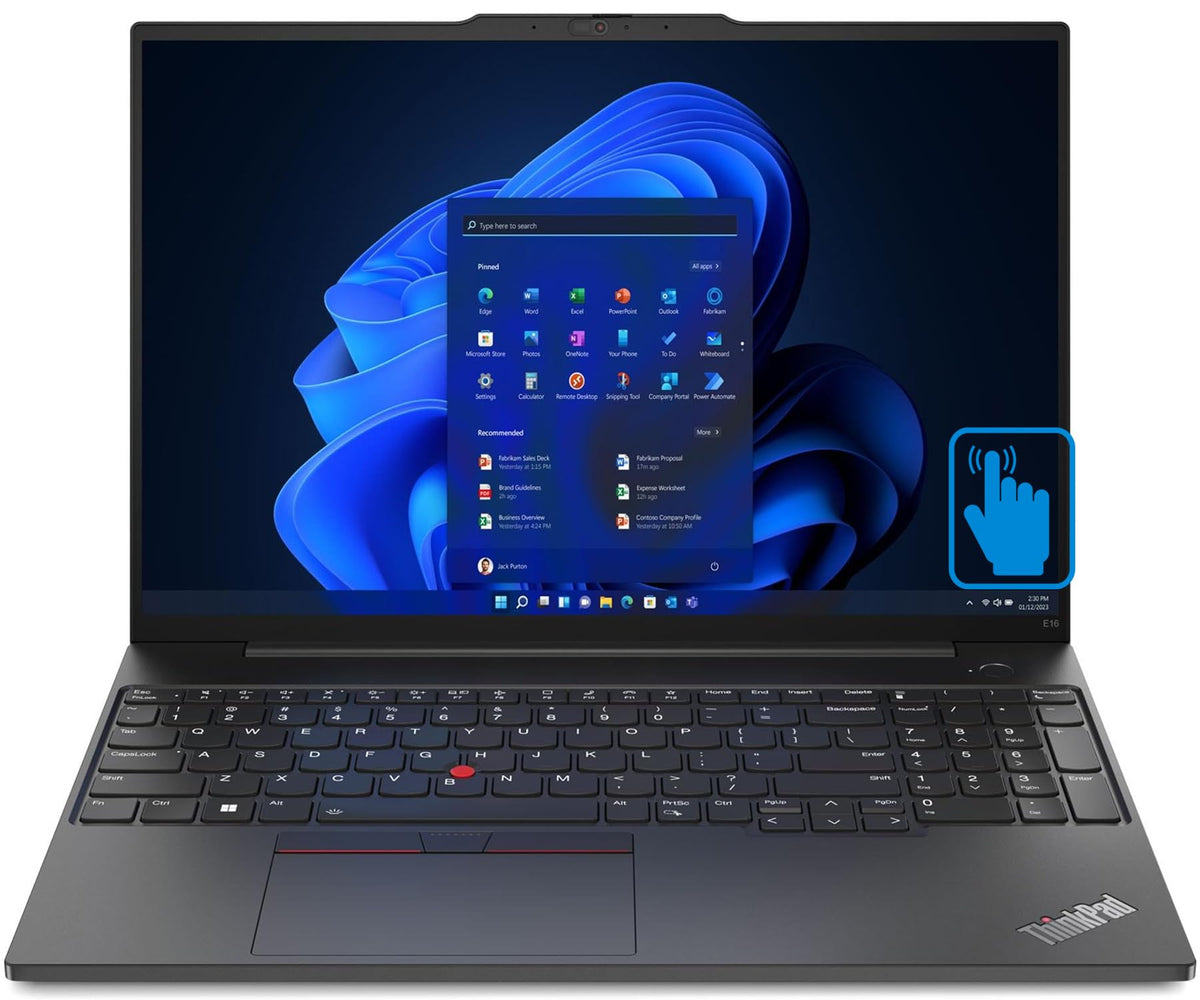 Lenovo ThinkPad E16 Business Laptop 16.0" IPS FHD+ Display (Intel 13th Gen i5-1335U, 16GB RAM, 512GB SSD, Fingerprint Reader, Thunderbolt 4, FHD Webcam, WiFi 6, Win 11P)