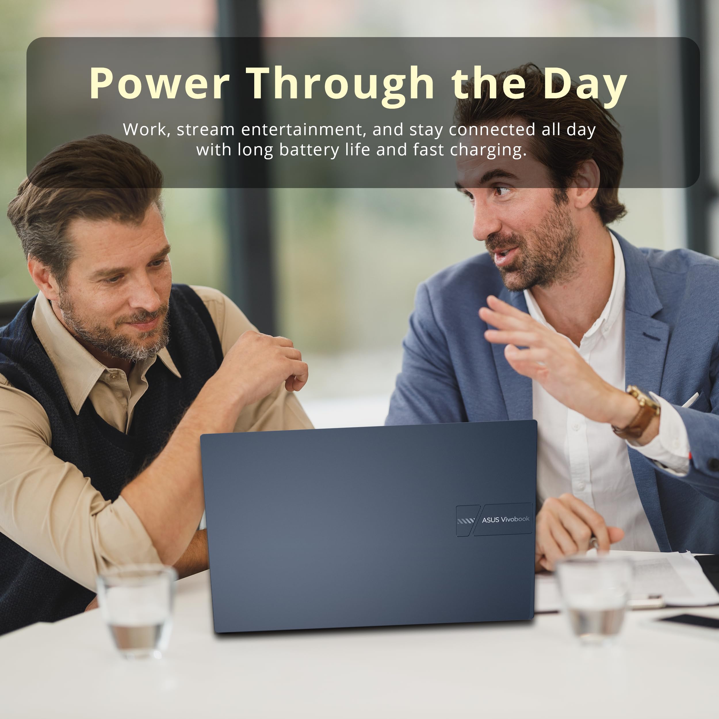 ASUS Vivobook 15.6 FHD Laptop, Intel i5-1235U, 16GB DDR4 RAM, 672GB Storage (512GB SSD+160GB Docking Station Set), Intel Iris Xe Graphics, Number Pad, 720p HD Camera, Win 11 Pro, Quiet Blue