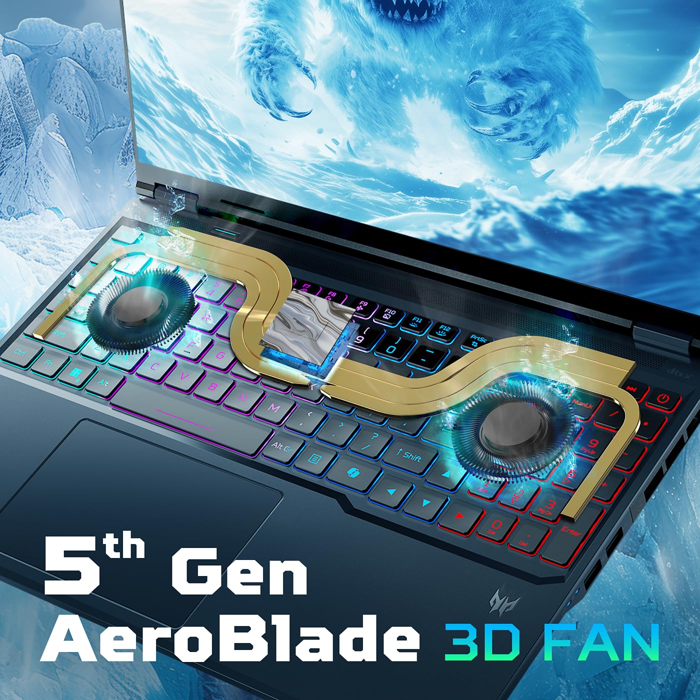 acer Predator Helios Neo 16 AI Gaming Laptop | Intel Core Ultra 9 Processor 275HX | NVIDIA GeForce RTX 5070 Ti | 16" WQXGA 240Hz G-SYNC | 16GB DDR5 | 1TB Gen 4 SSD | Killer Wi-Fi 6E | PHN16-73-92B8