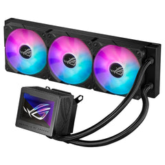 ASUS ROG Ryujin III 360 ARGB All-in-one Liquid CPU Cooler with 360mm Radiator. Asetek 8th gen Pump, 3X Magnetic 120mm ARGB Fans (Daisy Chain Design), 3.5” LCD Display