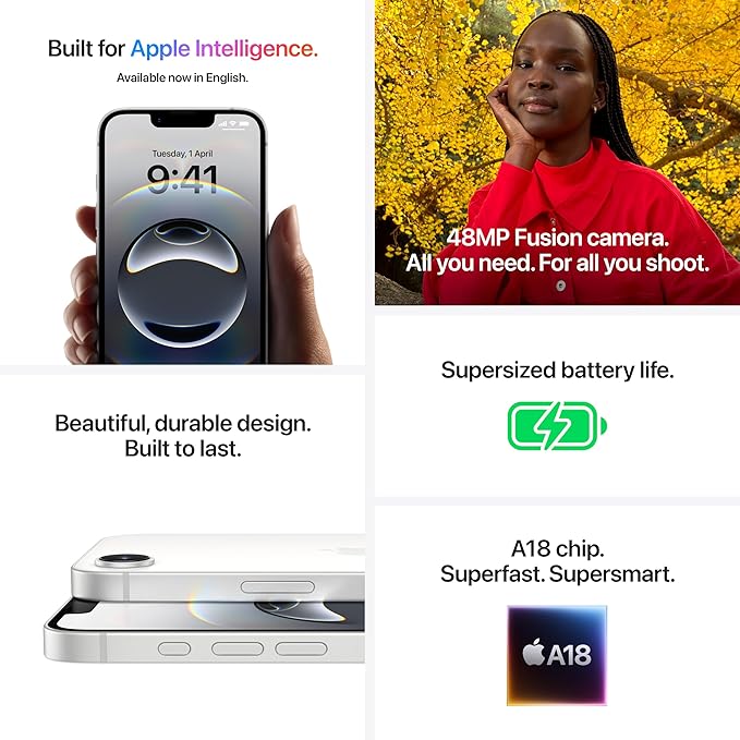 Apple iPhone 16e (128 GB) - White