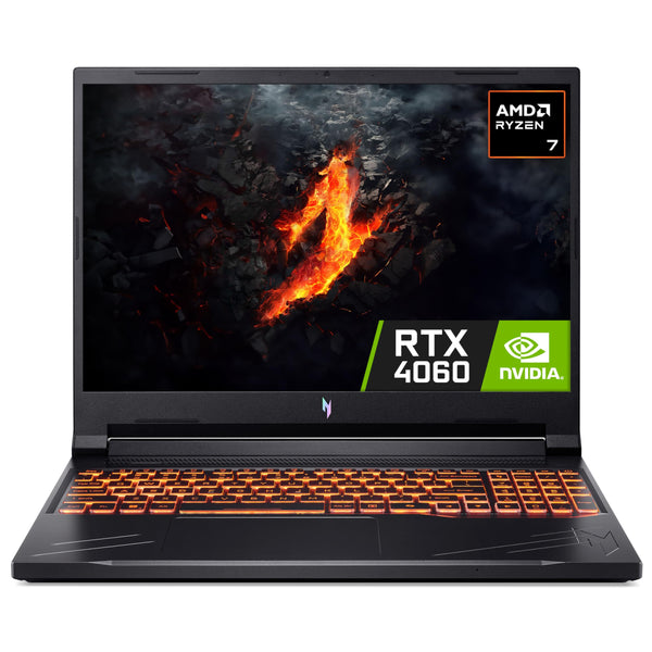 acer Nitro V 16 AI WUXGA (1920 x 1200) IPS 180Hz Gaming Laptop AI PC, AMD Ryzen 5 240 Processor, NVIDIA GeForce RTX 5050 8GB GDDR7 VRAM, 16GB RAM, 512GB SSD, Obsidian Black