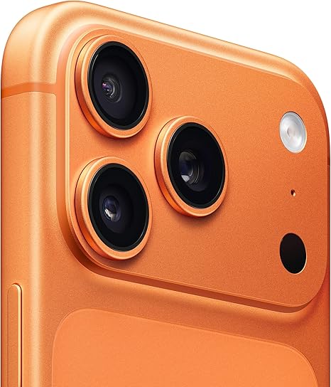 Apple iPhone 17 Pro 512 GB: 6.3-inch Display with ProMotion up to 120Hz, A19 Pro Chip, Breakthrough Battery Life, Pro Fusion Camera System with Center Stage Front Camera; Cosmic Orange