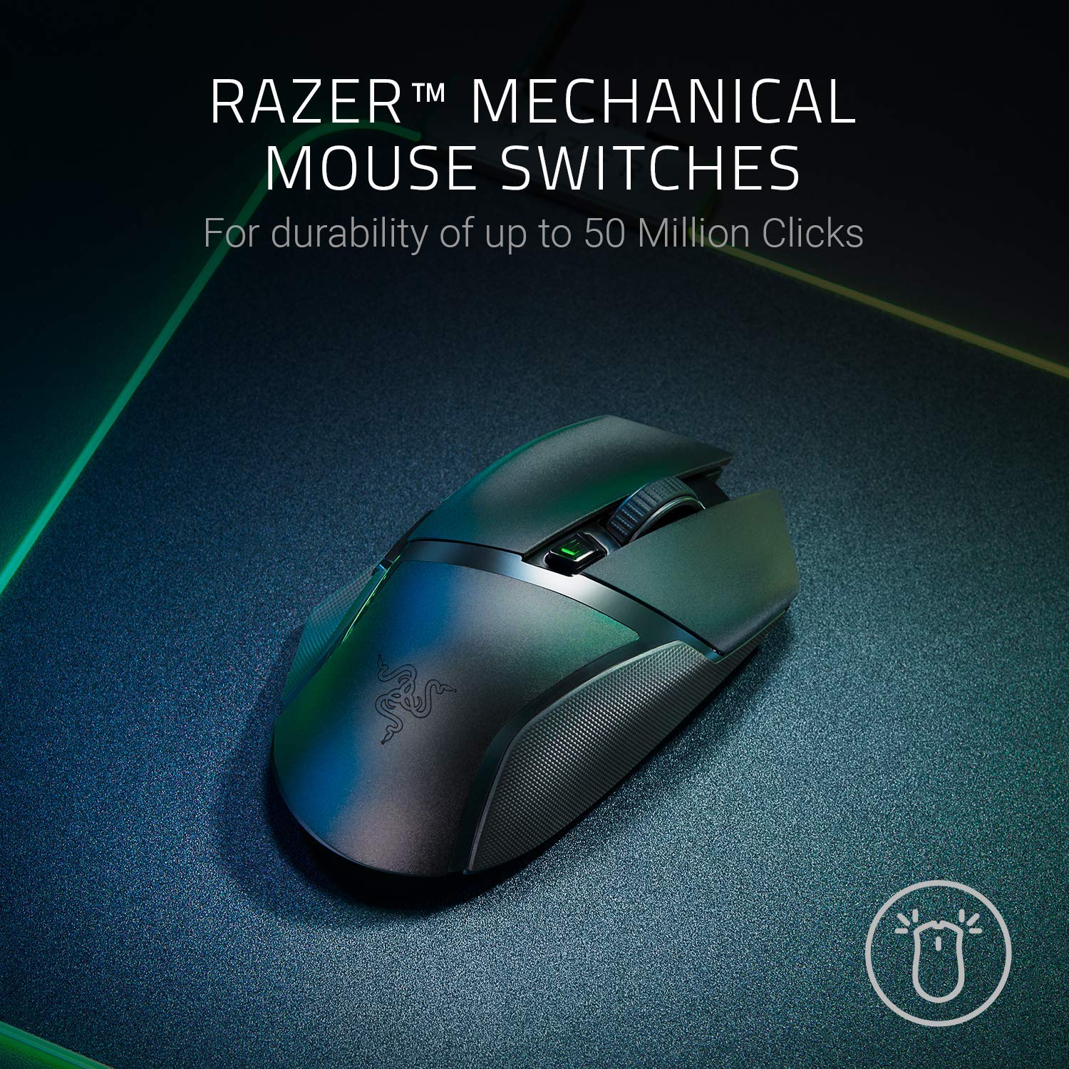 Razer Basilisk X Hyperspeed Wireless Gaming Mouse: Bluetooth &amp; Wireless Compatible 16000DPI DPI Optical Sensor