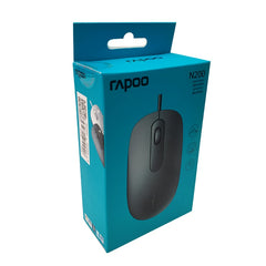 New Rapoo N200 Wired Optical Gaming Office Mouse with 1000DPI For PC Computer Home Office