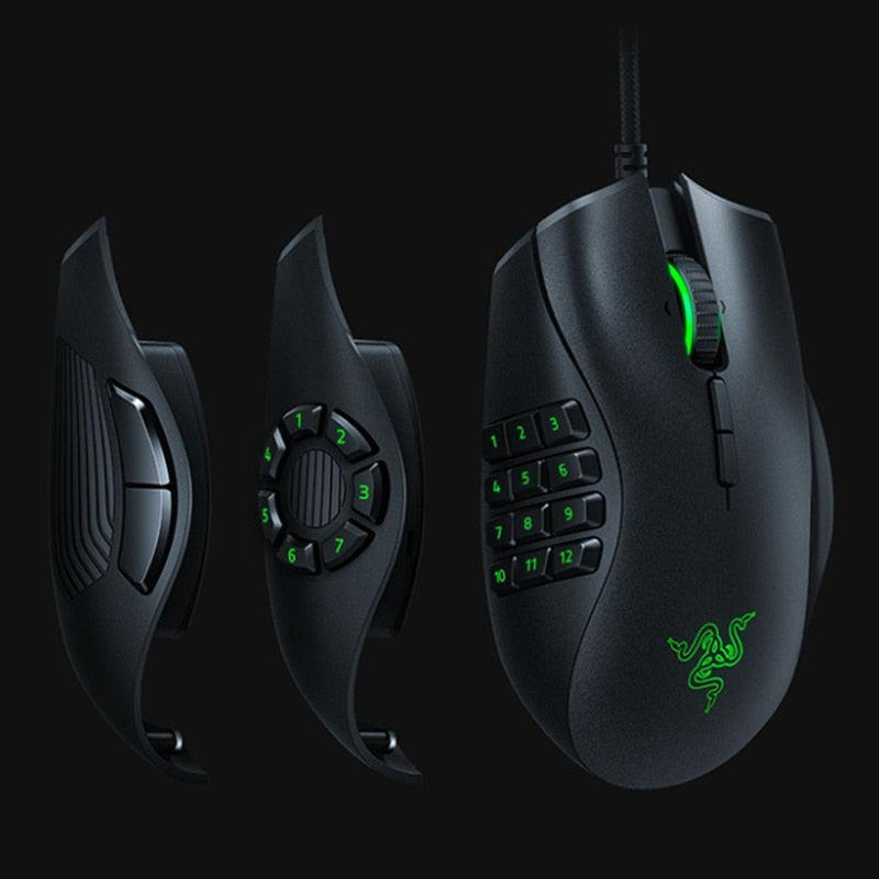 Free shipping Games Mice Razer Naga Programmable Wired Trinity 16,000 DPI RGB Optical Gaming Mouse