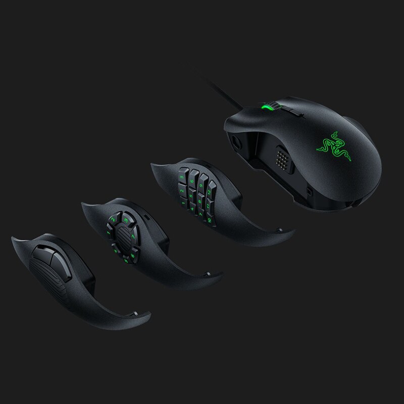 Free shipping Games Mice Razer Naga Programmable Wired Trinity 16,000 DPI RGB Optical Gaming Mouse