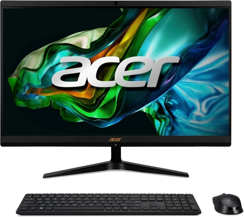 Acer Aspire C24 All - In - One 24inch Desktop, 13th Gen Intel Core i5 - 1334U Processor| 8GB DDR4 RAM| 512GB SSD| Built - In Speakers| Wireless KB& Mouse| Win11 Pro – 1 Year Acer Manufacturer WarrantyVisit the acer Store
