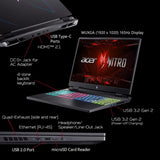 Acer Nitro 16 Gaming Laptop | AMD Ryzen 5 7640HS Hexa - Core CPU | NVIDIA GeForce RTX 4050 Laptop GPU | 16" WUXGA 165Hz IPS Display | 8GB DDR5 | 512GB Gen 4 SSD | WiFi 6E | RGB Backlit KB | AN16 - 41 - R148‎acer