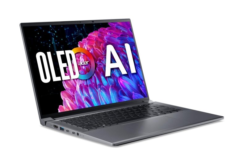 Acer Swift X 14 Laptop | 14.5" OLED 2880 x 1800 120Hz Calman Verified | Unlock AI Experiences | Intel Core Ultra 7 Processor 155H | NVIDIA GeForce RTX 4060 | 16GB LPDDR5X | 1TB SSD | SFX14 - 72G - 77NJ‎acer