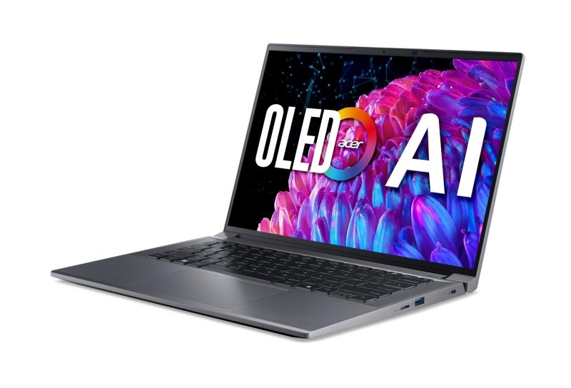 Acer Swift X 14 Laptop | 14.5" OLED 2880 x 1800 120Hz Calman Verified | Unlock AI Experiences | Intel Core Ultra 7 Processor 155H | NVIDIA GeForce RTX 4060 | 16GB LPDDR5X | 1TB SSD | SFX14 - 72G - 77NJ‎acer