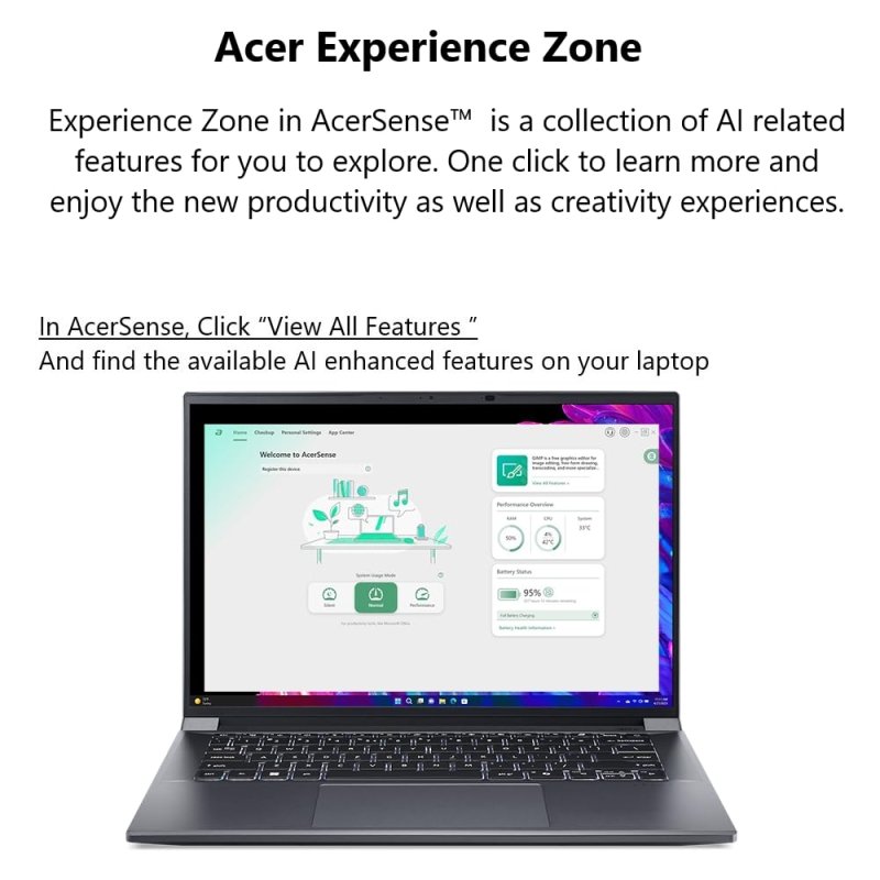 Acer Swift X 14 Laptop | 14.5" OLED 2880 x 1800 120Hz Calman Verified | Unlock AI Experiences | Intel Core Ultra 7 Processor 155H | NVIDIA GeForce RTX 4060 | 16GB LPDDR5X | 1TB SSD | SFX14 - 72G - 77NJ‎acer