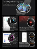 AD VISION Smart Fitness Watches, Sports Watch & Fitness Trackers, 1.55” HD Touchscreen, 24/7 Health Monitoring with ECG, Blood Oxygen & Sleep Tracking, 150+ Sports Modes, IP67, for Men & WomenAD VISION