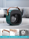 Air Conditioner Portable - 5200mAh Rechargeable Personal Air Cooler, Mini Air Conditioner with 3 Speeds, Quiet Desk Cooling Fan for Home, Bedroom, Travel, Office, Outdoor, Indoorhoniitaa