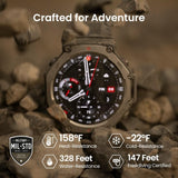 Amazfit T - Rex 3 Rugged/Military Smart Watch 48mm, GPS (with Privacy), Offline Maps, Long Battery Life,328 Feet Water - Resistant, 170 Fitness/Sport Modes, AI, Voice Control, for Android or iPhone, BlackVisit the Amazfit Store