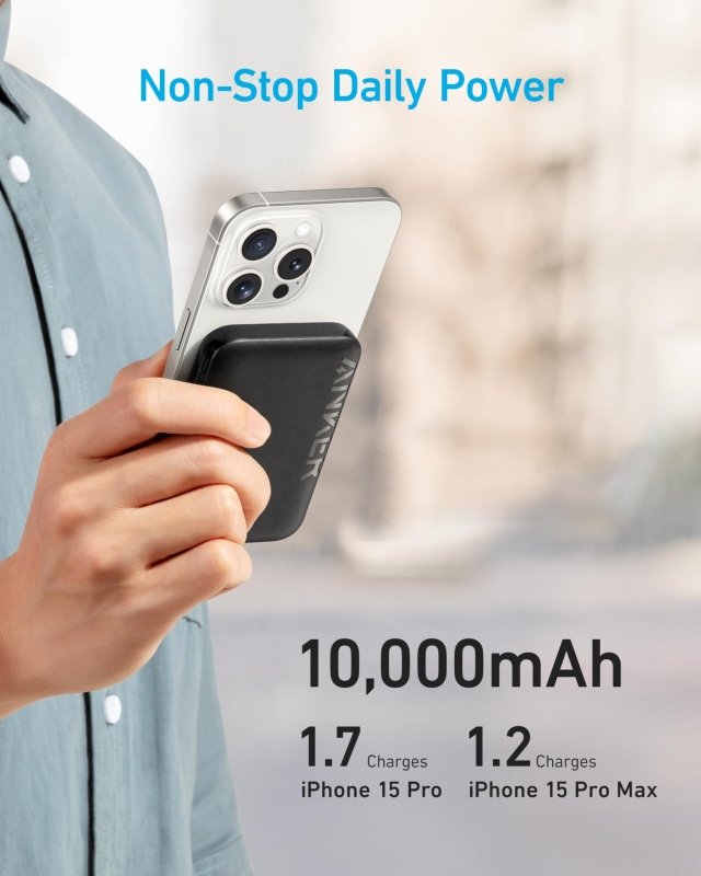 Anker Magnetic Power Bank 10,000mAh, Wireless Portable Charger, 20W Fast Charging Battery Pack with USB - C, Magsafe - Compatible with Magsafe,iPhone 16/16 Plus/16 Pro/16 Pro Max, iPhone 15/14/13 SeriesVisit the Anker Store