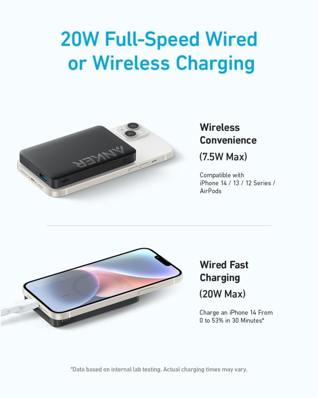 Anker Magnetic Power Bank 10,000mAh, Wireless Portable Charger, 20W Fast Charging Battery Pack with USB - C, Magsafe - Compatible with Magsafe,iPhone 16/16 Plus/16 Pro/16 Pro Max, iPhone 15/14/13 SeriesVisit the Anker Store