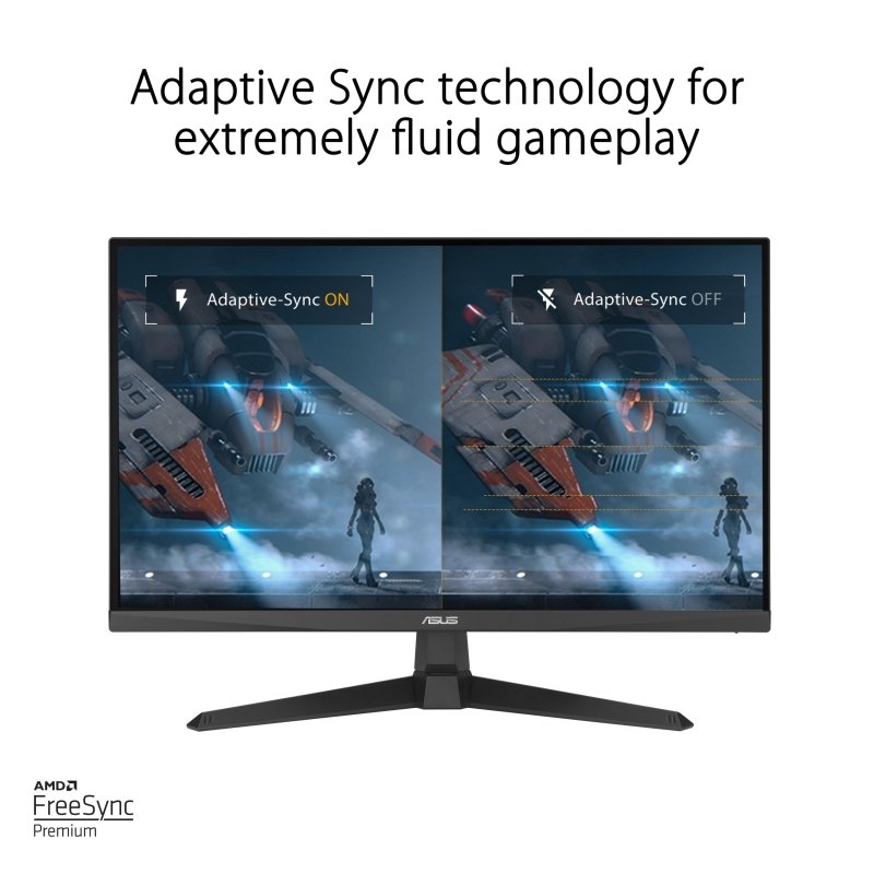 ASUS TUF Gaming 24” (23.8 inch viewable) 1080P Monitor (VG249Q3A) - Full HD, 180Hz, 1ms, Fast IPS, Extreme Low Motion Blur, FreeSync Premium, Speakers, DisplayPort, HDMI, Variable Overdrive, 99% Srgb‎ASUS