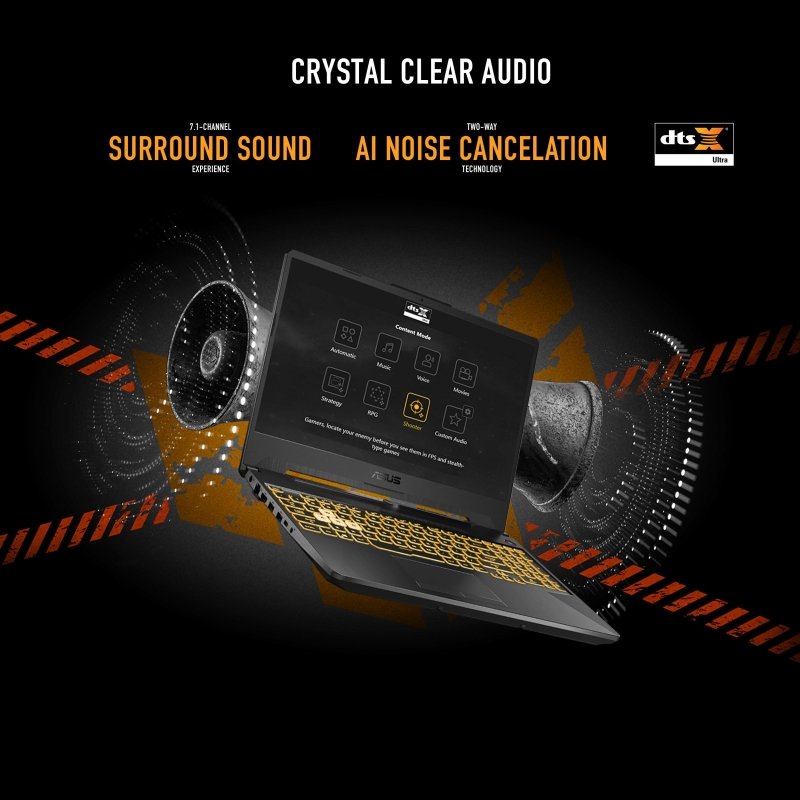 ASUS TUF Gaming A15 FA506NCR - HN044W AMD R7 - 7435HS/16GB RAM/512GB SSD/NVIDIA GeForce RTX 3050 4GB/15.6 FHD(1920x1080) 144Hz/Windows11 Home/1 - Zone RGB/Eng - Arb Keyboard - Graphite BlackVisit the Asus Store