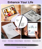 Ciscle Magnetic EMR Stylus Compatible with Remarkable 2, Replacement Digital Pen with Eraser, 4096 Pressure Levels, Palm Rejection, Tilt Support, for Remarkable/Samsung/Wacom/Onyx EMR Devices - 5 TipsCiscle