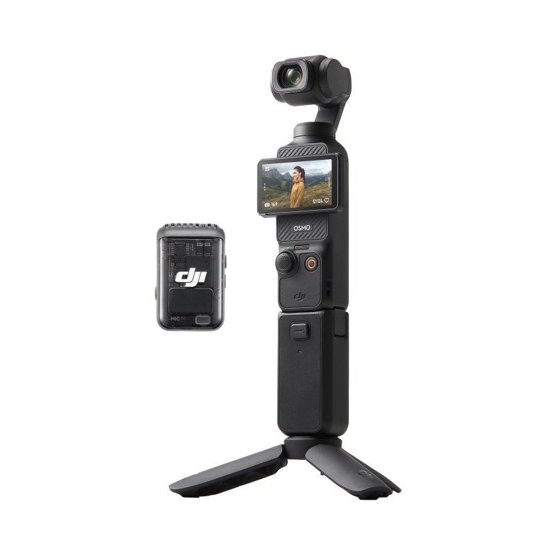 DJI Osmo Pocket 3 Creator Combo, Vlogging Camera with 1'' CMOS & 4K/120fps Video, 3 - Axis Stabilization, Face/Object Tracking, Mic Included for Clear Sound, UAE Version with Official Warranty SupportVisit the DJI Store