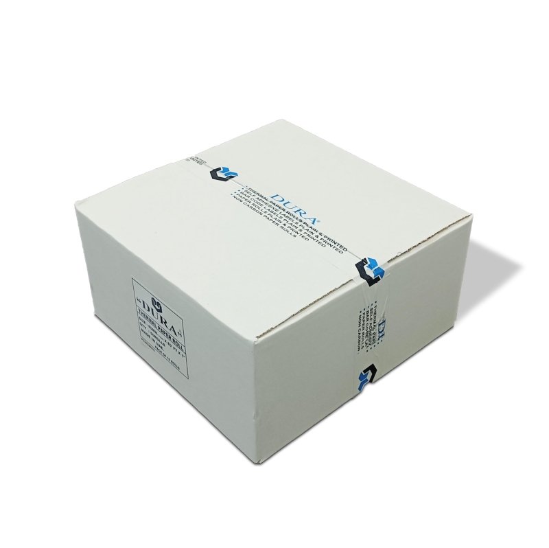 Dura® Brand Thermal Paper Rolls Article 80x80′ – 50Rolls Per Carton Reciept Paper for POS Machines, Cash Registers. Smooth, Clear Printing. Size: 80mm+/ - 1mm x 80ft x 1” Paper Core‎dura
