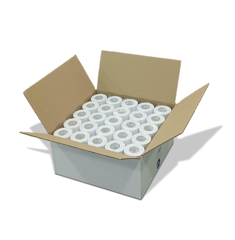 Dura® Brand Thermal Paper Rolls Article 80x80′ – 50Rolls Per Carton Reciept Paper for POS Machines, Cash Registers. Smooth, Clear Printing. Size: 80mm+/ - 1mm x 80ft x 1” Paper Core‎dura