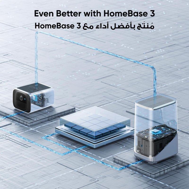 eufy security S220 SoloCam Solar Security Camera Outdoor Wireless, Continuous Power, 2K Resolution Home Security Camera, 2.4 GHz Wi - Fi, No Monthly Fee, HomeBase 3 CompatibleVisit the eufy Security Store