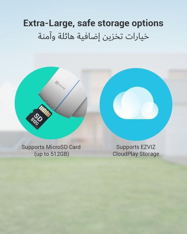 EZVIZ H3c Security Camera, 1080p 2MP Outdoor WiFi Camera CCTV for Home with IR Night Vision, AI Human Shape Detection, Weatherproof Design, Audio Pick - Up, Compatible with Alexa & Google AssistantVisit the EZVIZ Store