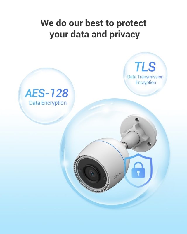 EZVIZ H3c Security Camera, 1080p 2MP Outdoor WiFi Camera CCTV for Home with IR Night Vision, AI Human Shape Detection, Weatherproof Design, Audio Pick - Up, Compatible with Alexa & Google AssistantVisit the EZVIZ Store