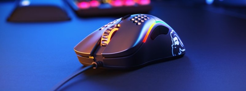 Gloriuos Black Gaming Mouse - Glorious Model D Gaming Mouse Honeycomb - Ultralight RGB Mouse - PC Mouse - 68 g - Matte Black MouseGlorious PC Gaming Race