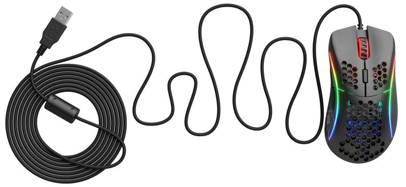 Gloriuos Black Gaming Mouse - Glorious Model D Gaming Mouse Honeycomb - Ultralight RGB Mouse - PC Mouse - 68 g - Matte Black MouseGlorious PC Gaming Race