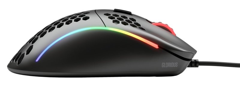 Gloriuos Black Gaming Mouse - Glorious Model D Gaming Mouse Honeycomb - Ultralight RGB Mouse - PC Mouse - 68 g - Matte Black MouseGlorious PC Gaming Race