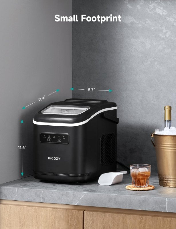 Hicozy Ice Maker Machine, Different Sizes of Bullet Ice for HomeVisit the Hicozy Store