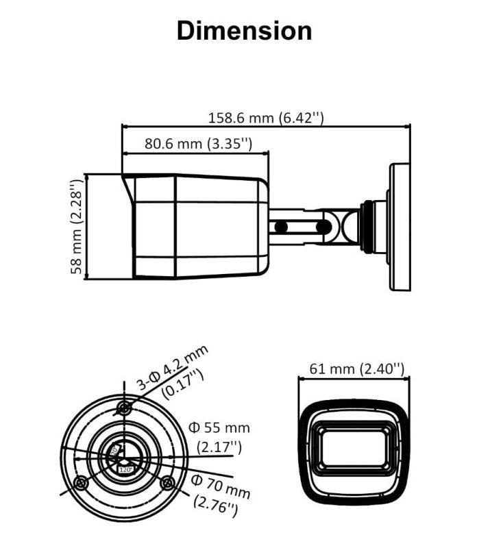Hikvision DS - 2CE16D0T - ITPF CCTV Camera Mini Bullet (2MP 1080P)Visit the HikVision Store