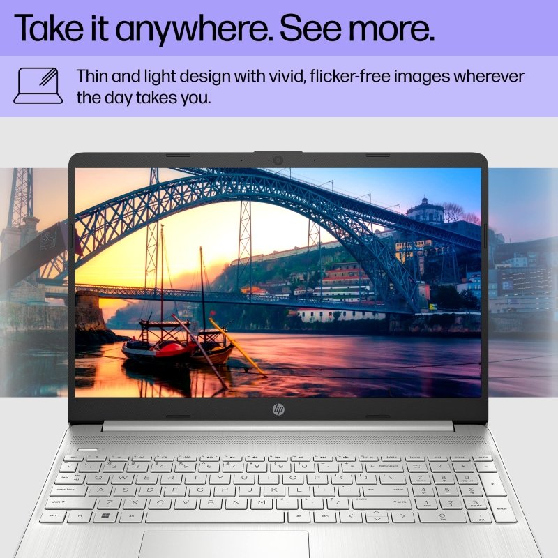 HP 15.6 inch Laptop, FHD Display, 12th Gen Intel Core i5, 16 GB RAM, 512 GB SSD, Intel Iris Xe Graphics, Windows 11 Home, 15 - dy5399nr (2023)‎HP