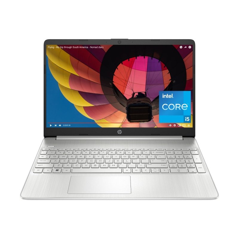 HP 15.6 inch Laptop, FHD Display, 12th Gen Intel Core i5, 16 GB RAM, 512 GB SSD, Intel Iris Xe Graphics, Windows 11 Home, 15 - dy5399nr (2023)‎HP