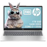 HP 15.6 inch Windows Laptop Laptop with Micro - Edge Full HD IPS Anti - Glare displayIntel Core i7 - 1355U 16GB RAM 1TB SSD Windows 11 Home Natural Silver 15 - fd0182wm‎HP