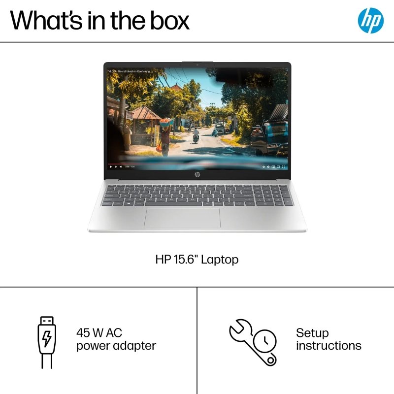 HP 15.6" Touchscreen | 12th Gen Intel i5 - 1235U (Beats i7 - 8700) | 32GB RAM | 1TB SSD | Iris Xe Graphics | Win 11 Pro | Fast Charge | Silver | W/Mouse‎HP