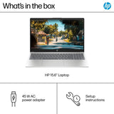 HP 15.6" Touchscreen | 12th Gen Intel i5 - 1235U (Beats i7 - 8700) | 32GB RAM | 1TB SSD | Iris Xe Graphics | Win 11 Pro | Fast Charge | Silver | W/Mouse‎HP